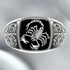 Alloy ring scorpion shape ring men's daily wear multiple sizes optional gift