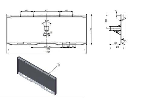 Skid Steer Trailer Hitch Receiver - Turn Your Loader into a Hauler Skid Steer Trailer Hitch Receiver - Turn Your Loader into a Hauler