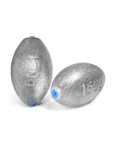 BLUEWING Egg Sinker V2 5oz with Plastic Core for Saltwater Fishing - Smooth Design, Durable Inner Core, Suitable for Freshwater & Saltwater Fishing