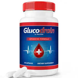 GlucoDrain Advanced Formula - Natural Dietary Supplement for Overall Health & Wellness
