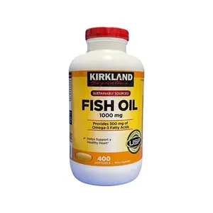Kirkland Signature Fish Oil 1000 mg 400 Softgels Dha Epa Antioxidants Essential Fatty Acids for Optimum Health Support