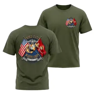 United States Marine Corps 250 Years Anniversary T-Shirt, USMC Patriotic Eagle Globe Anchor Graphic Tee, Marine Corps Veteran Pride T-Shirt