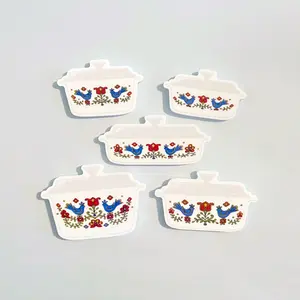 Country Festival Corningware Fridge Magnets, 70s Retro Kitchen, Corning Ware Casserole, Pyrex Magnets, Blue Birds