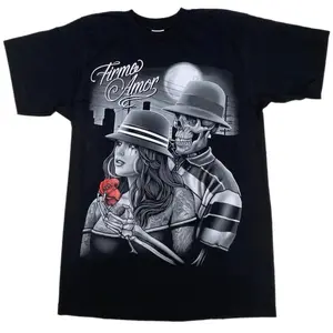 Firme Amor T-Shirt Print Tee Graphic Cotton Streetwear Holiday Wear y2k Fashion Top Trending Gift for Summer