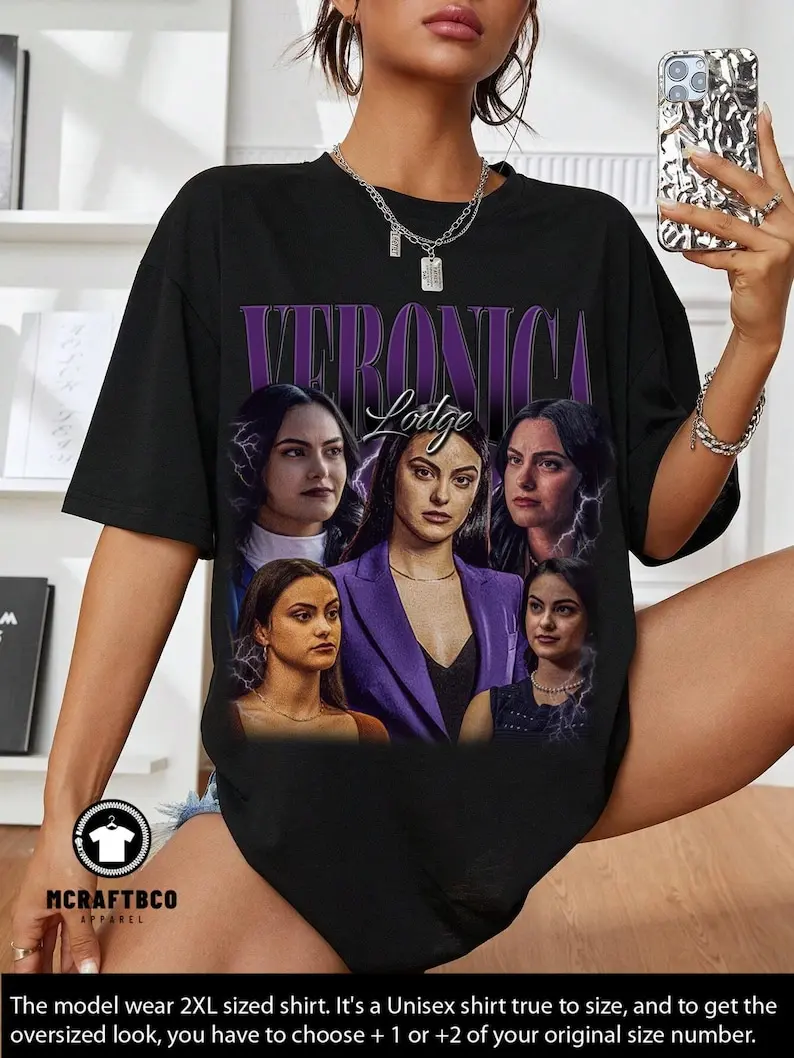 Vintage Bootleg Inspired Tee | Riverdale Girls : Veronica Lodge Inspired Vintage Homage Classic Graphic | Veronica Lodge Funny Retro