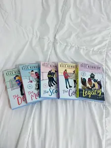 Off-Campus 5-Book Series Set by Elle Kennedy – Hockey Romance Paperback Books, College Romance Novel Bundle