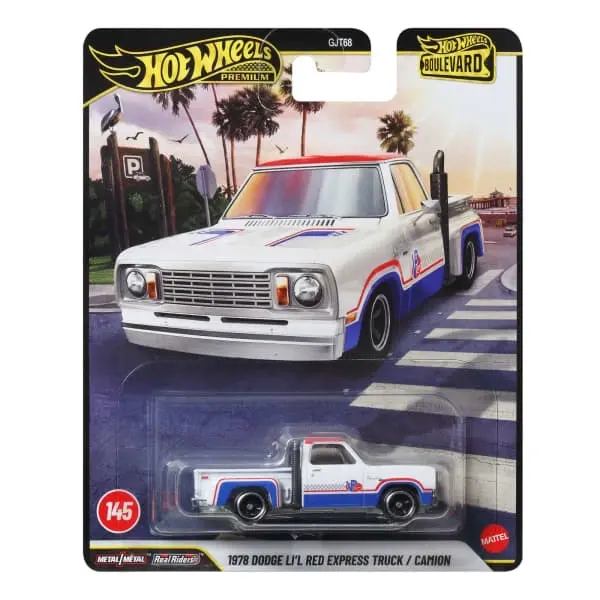 Hot Wheels 1978 Dodge L'P' Red Express Truck Canyon Model GJ768 Die-Cast Car Collectible Toy Vehicle
