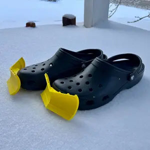 Snow V-Plow for Clogs - Realistic Snow Snowplow Snap-In Accessory - 3D Printed Gag Gift Toy