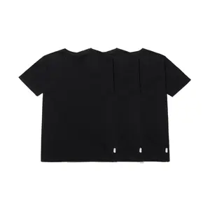 Three Pack Black Tees