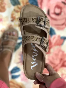 Desert Rose Tooled Sandals