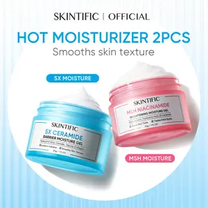 SKINTIFIC 4PCS Barrier Repair & Brightening Set – 5X Ceramide Moisturizer & Serum + TXA Brightening Moisturizer & Serum – Barrier Repair Brightening Hyperpigmentation Care 5X Ceramide MSH Niacinamide TXA Lightweight Gel Oil Control