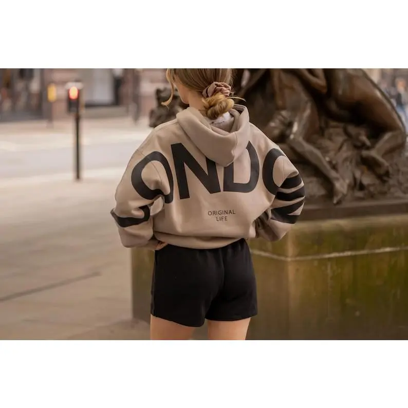 Oversized Unisex Statement Sweatshirt, Large Back Text Hoodie, Casual Streetwear Crewneck, Trendy Everyday Pullover, Relaxed Fit