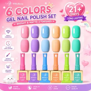 60 Color Jelly Nail Gel Set, Includes, Glitter, Macaron Shades, Long-Lasting UV/LED Gel, Removable, Perfect Gift for Girls