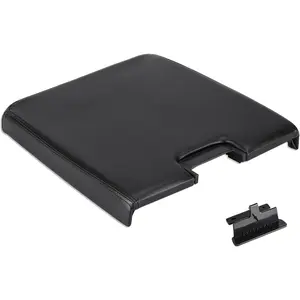 Black Center Console Lid Armrest Box Cover w/Latch Fits for 2007-2013 Chevy Avalanche Silverado Tahoe GMC Sierra 1500 2500HD 3500 Replace for 20864154 20864151 20864153 Middle Console Lid Top