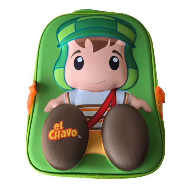 El Chavo Kids 3D Character Backpack 12 Inch – School, Daycare & Travel Bag with Adjustable Straps