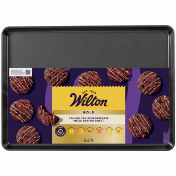 Wilton Industries 199691 15 x 21 in. Gold Non-Stick Bakeware Mega Baking Sheet