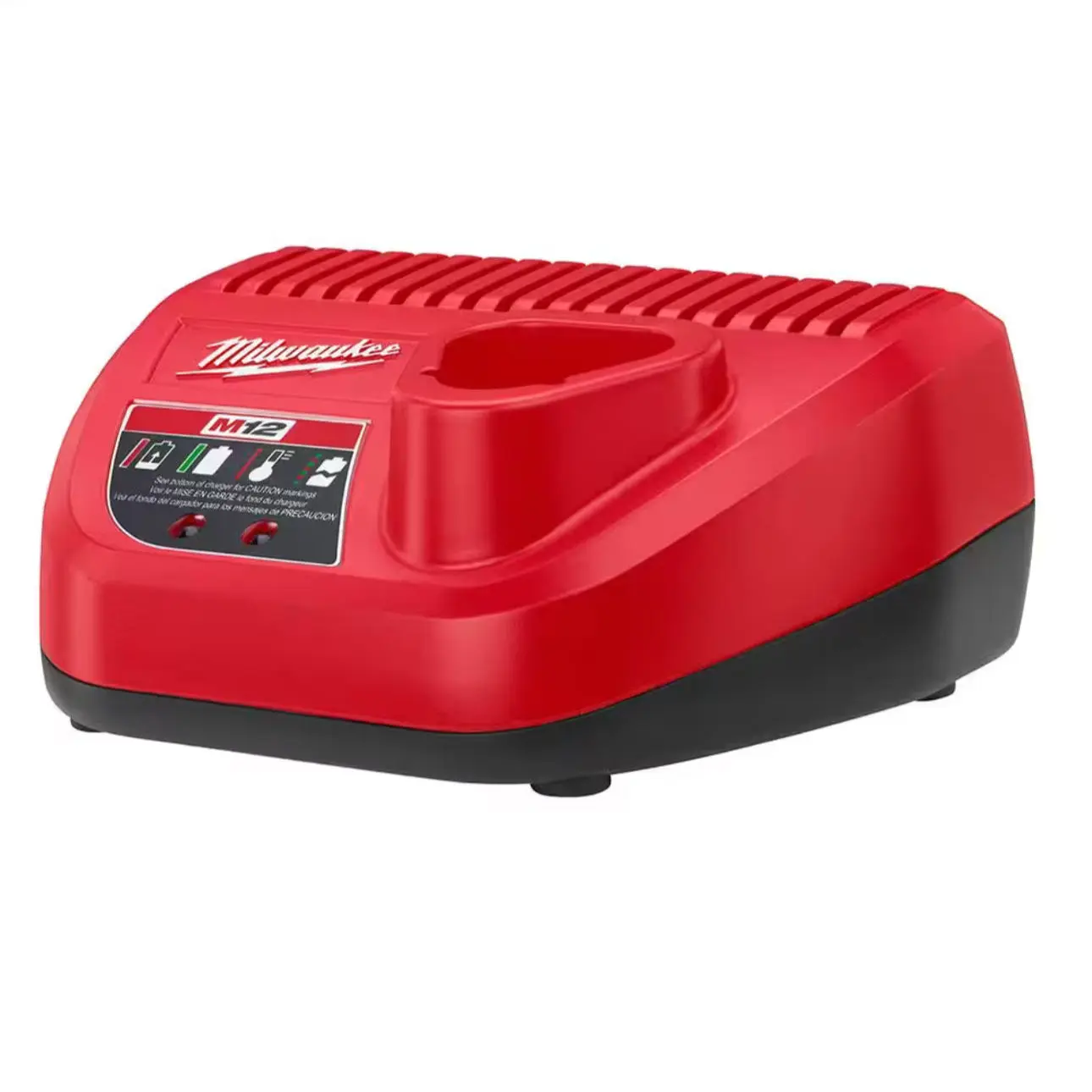 Milwaukee M12 Lithium-Ion Battery Charger, Power Tools Charger for M12 Batteries with Status Lights and Quick Recharge Function, 12-Volt Lithium