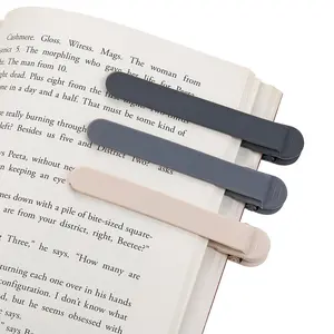 3-piece birthday and Christmas gift set Automatic Bookmark, Silicone Smart Bookmark for Reading Women, Men, Kids, Cute and Unique Bookmark Holder Reading Accessory Gift for Book Lovers (1 Dark Gray + 1 Light Gray + 1 Beige) christmas 2024 ornament Clip