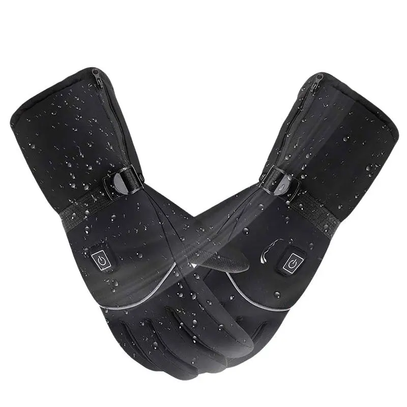 Heated Gloves for Men & Women, 3-Level Temp Control, Waterproof Thermal Gloves for Skiing, Snowboarding, Motorcycling, Cold Weather Use