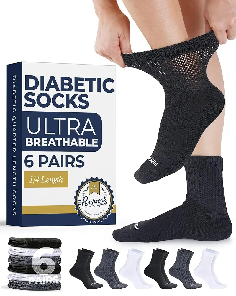 Black/White/Gray - 6 Pairs