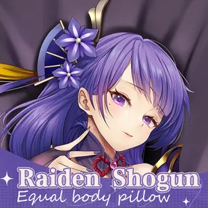 Anime Dakimakura Japanese Otaku Waifu Life Size Doublesided Print Hugging Body Pillov Cover Genshin Impact Raiden Shogun