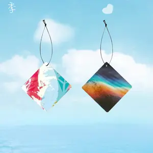 Luxury Car Air Freshener Scented Tablets Internet Celebrity Fragrance Tablets Long-lasting Scented Tablets Car Anime Character Car Interior Hanging Decoration Floral Scented Tablets