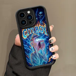 CITY BOY Pattern Phone Case , Soft Silicone , Fully Protected and Shockproof For iPhone 17 16 15 Pro Max 14 13 12 11 X Plus Air Mini Creative Gift Men