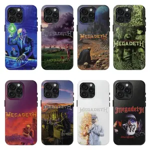 Megadeth Band Phone Case, Thrash Metal Music Fan Aesthetic Cover, Heavy Metal Lover Gift Protective Case Suitable for iPhone 17-11 Pro Max/Plus and  Samsung Galaxy S23-25