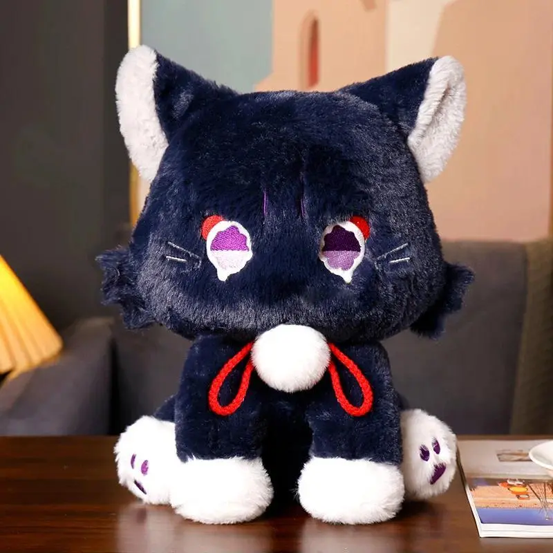 23cm Anime Genshin Impact Scaramouche Cat Plush Toys Cute Plush Doll  Wanderer Pet Cosplay Stuffed Pillow Toy Kids Birthday Gift