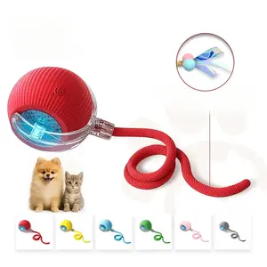 Mizusu Interactive Cat & Dog Teaser Toy with Two Additional Tails, Kitten Rolling Ball Toy, Pet Supplies, Dog & Cat Accessories Cute dog toys
