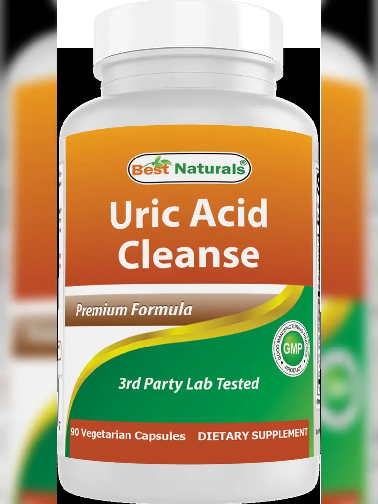 Best Naturals Uric Acid Cleanse Vitamins for Men and Women - 90 Vegetarian Capsules