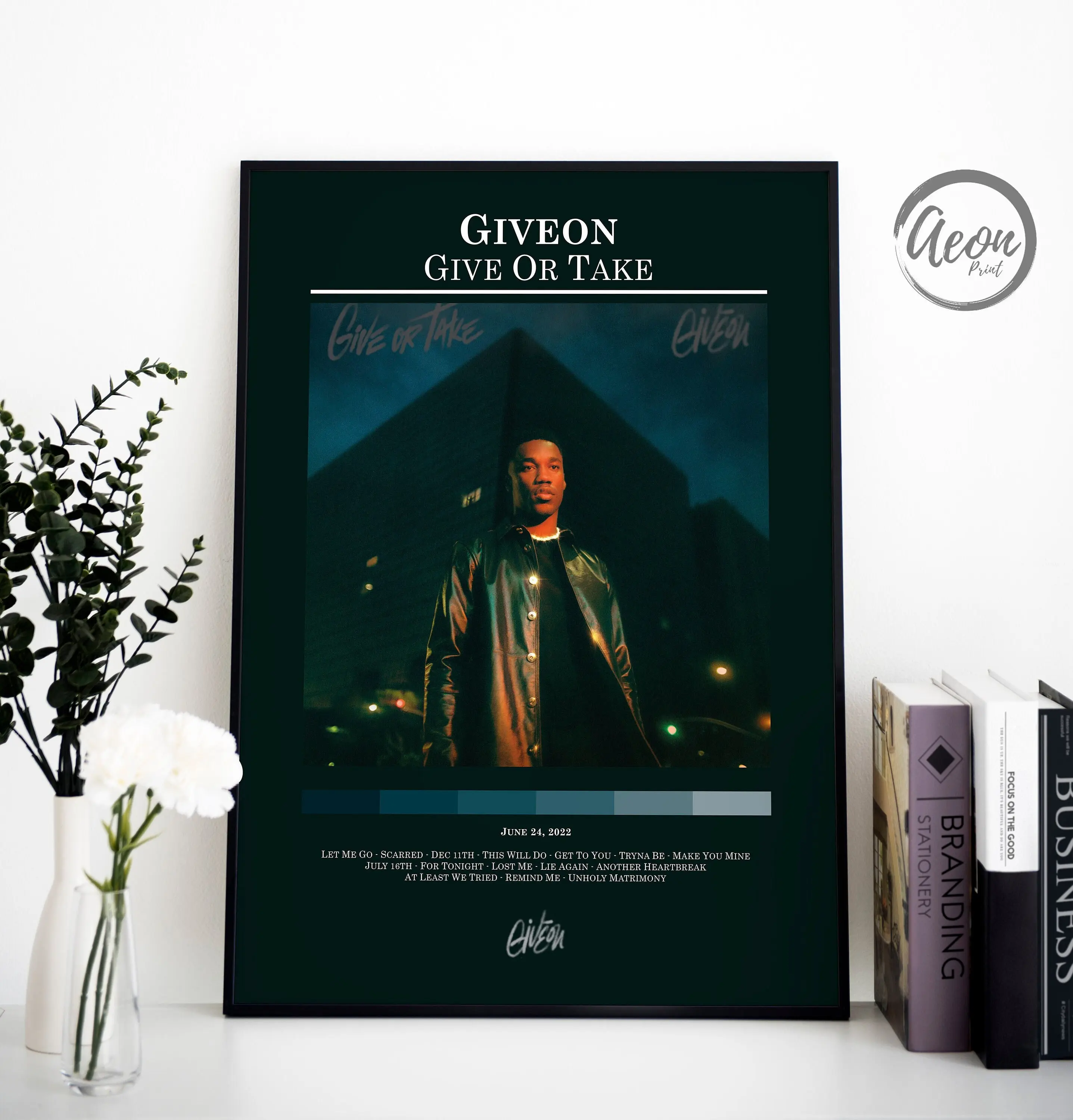 Giveon - Give Or Take Album Poster / Giveon Poster / Album Cover Poster / Album Print / Music Print / Home Wall Decor / Music Gift Idea