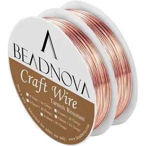 20 Guage Copper Wire Jewelry Wire Tarnish Resistant for Jewelry Making (Copper, 20 Guage 6m)