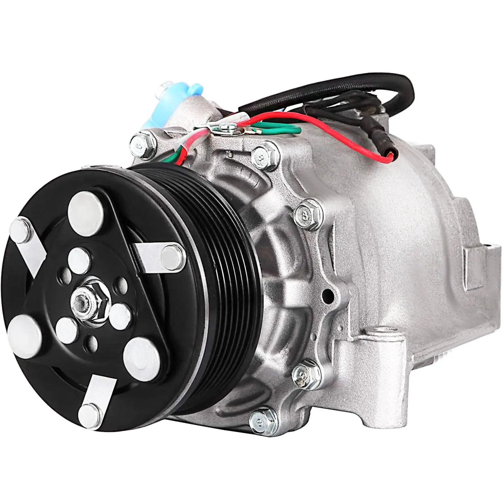 VEVOR 12V Pre-Assembled A/C Compressor Unit with C1804 Alloy Metal Clutch, Aluminum Alloy Construction, 6 kg (14lbs) Weight, C2468 Component, Advanced Fuel Consumption Reduction Method, 30-Day Free Returns for Honda Civic 1.8L 2006-2011