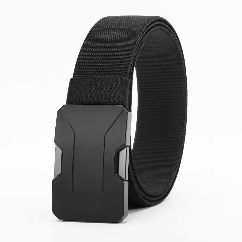 JVFV Genuine Men’s Belt, 2026 New Upgrade, Elastic Double-Buckle Design, Stylish Minimalist Style, Suitable for Jeans and Casual Wear, Great Birthday Gift Choice, Trendy Belt, Tactical Belt