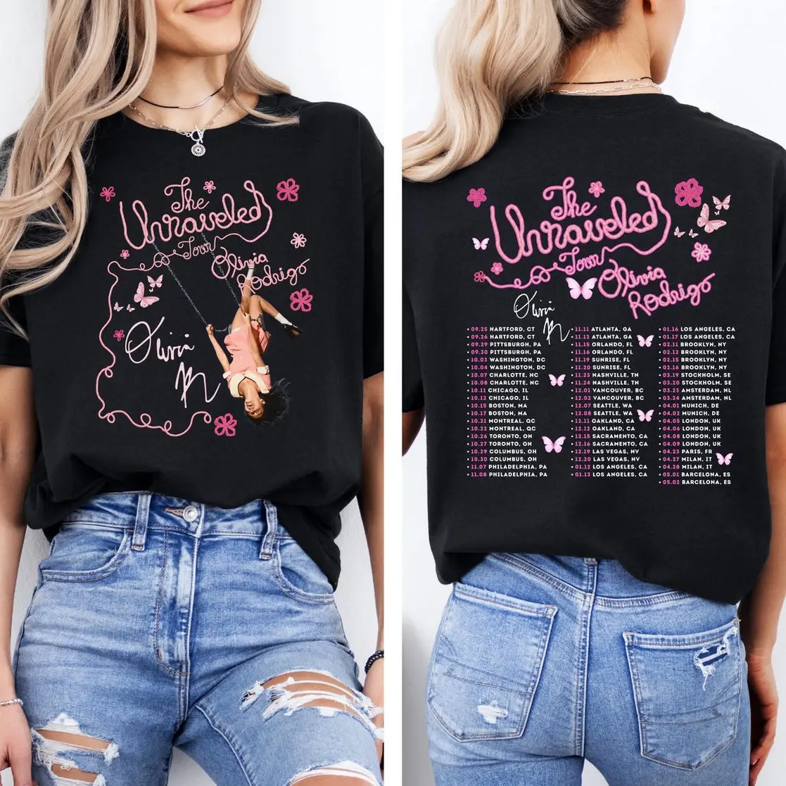 Comfort Colors Unraveled Tour 2026 T-Shirt, World Tour Shirt, Sad Girl Shirt, A Girl So In Love Shirt, The Unraveled Tour 2026 Tee