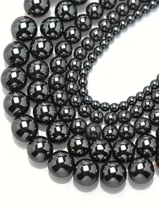 Natural Tourmaline Beads, 46/8/10mm Hematite Tila Beads for Jewelry Making Supplies, Beading Making, DIY Bracelet Necklace Accessories, Wholesale Bead, All Seasons