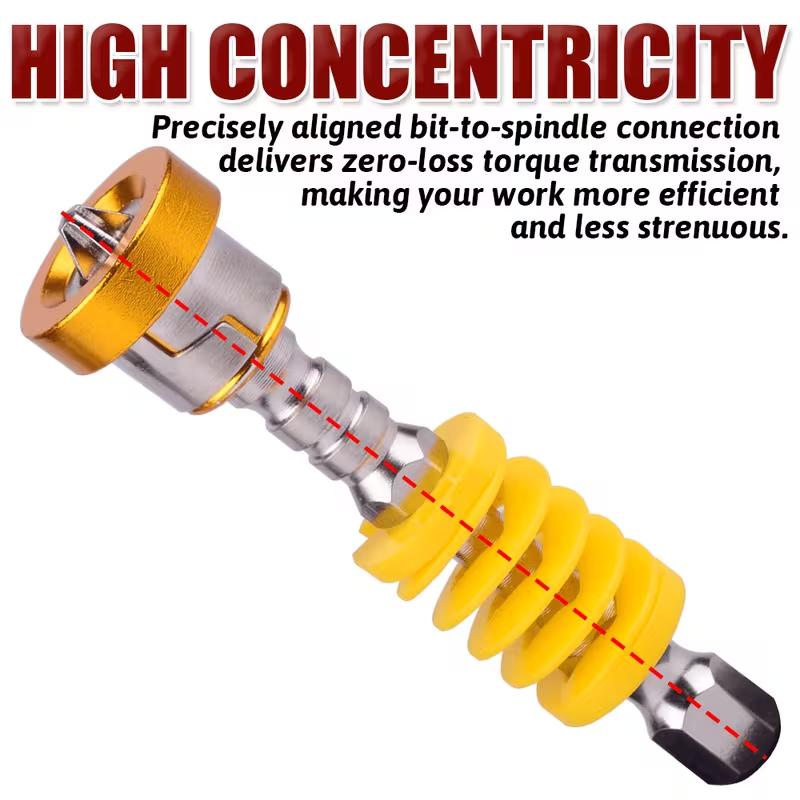 Magnetic Screwdriver Bits Set (Pack of 5) - Spring-Loaded Quick Change Hex Shank Drill Attachment Tool Kits for Electric Drills, Power Tools, Father's Day Gift, Fast Bit Changes, Drill Work Magnetic Screwdriver Bits Set (Pack of 5) - Spring-Loaded Quick Change Hex Shank Drill Attachment Tool Kits for Electric Drills, Power Tools, Father's Day Gift, Fast Bit Changes, Drill Work