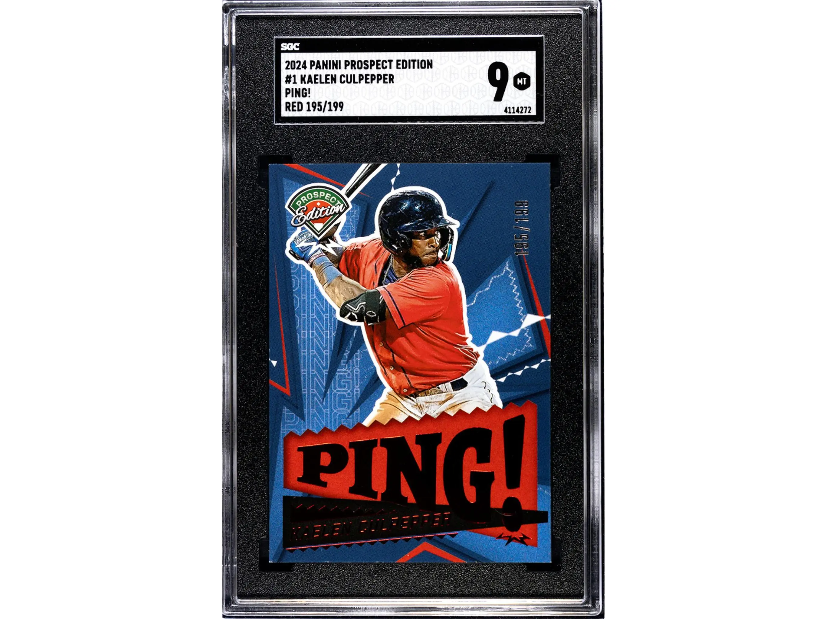 2024 Prospect Edition #1 Kaelen Culpepper Ping! /199 SGC 9