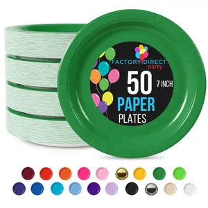 7 In. Emerald Green Paper Plates - 50 Ct. 7 In. Emerald Green Paper Plates - 50 Ct.