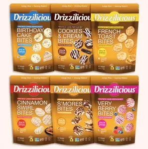 hot 2026 ! Drizzilicious Mini Flavored Rice Cakes French Toast - Rice Crisps, Healthy Snack for Adults and Kids, Vegan, Gluten Free Snack, Allergen Free, Only 90 Calories Per 21 Pieces - 4 oz (Pack of 1)