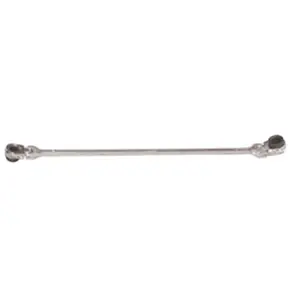 212 MAIN XL 8 mm x 10 mm Ratcheting Wrench, 12.41 in Long, Heavy Duty Tool, Chrome Steel, 180° Flex Offset Gear, High Polish Finish, Sliding Switch for Tight Spaces