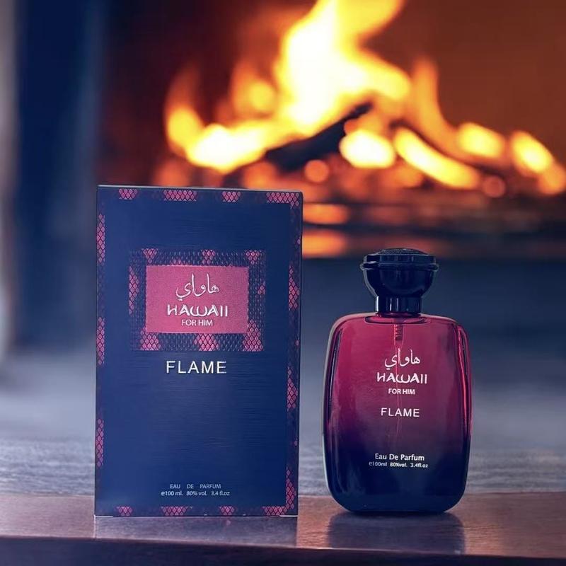 HAWAII FLAME Eau De Parfum Spray 100ML(3.4 Oz) - Bold Long Lasting Arabian Perfume For Men With A Fiery Essence - Indulge In A Luxurious Perfume Men That Captures Masculine Elegance And Strength