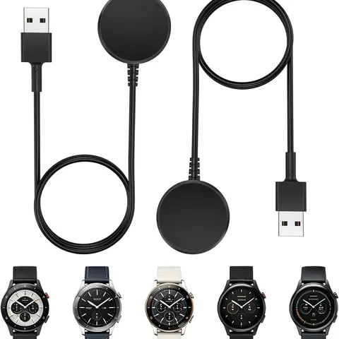 2-Pack Galaxy Watch Charger Bundle | Safe Over-Voltage Protection Charging Station, Magnetic Wireless Dock with Durable TPE Cable, Compatible with Watch 8/7/6/5/4/Ultra/Classic/Active/FE, Accessories, Smart Watch