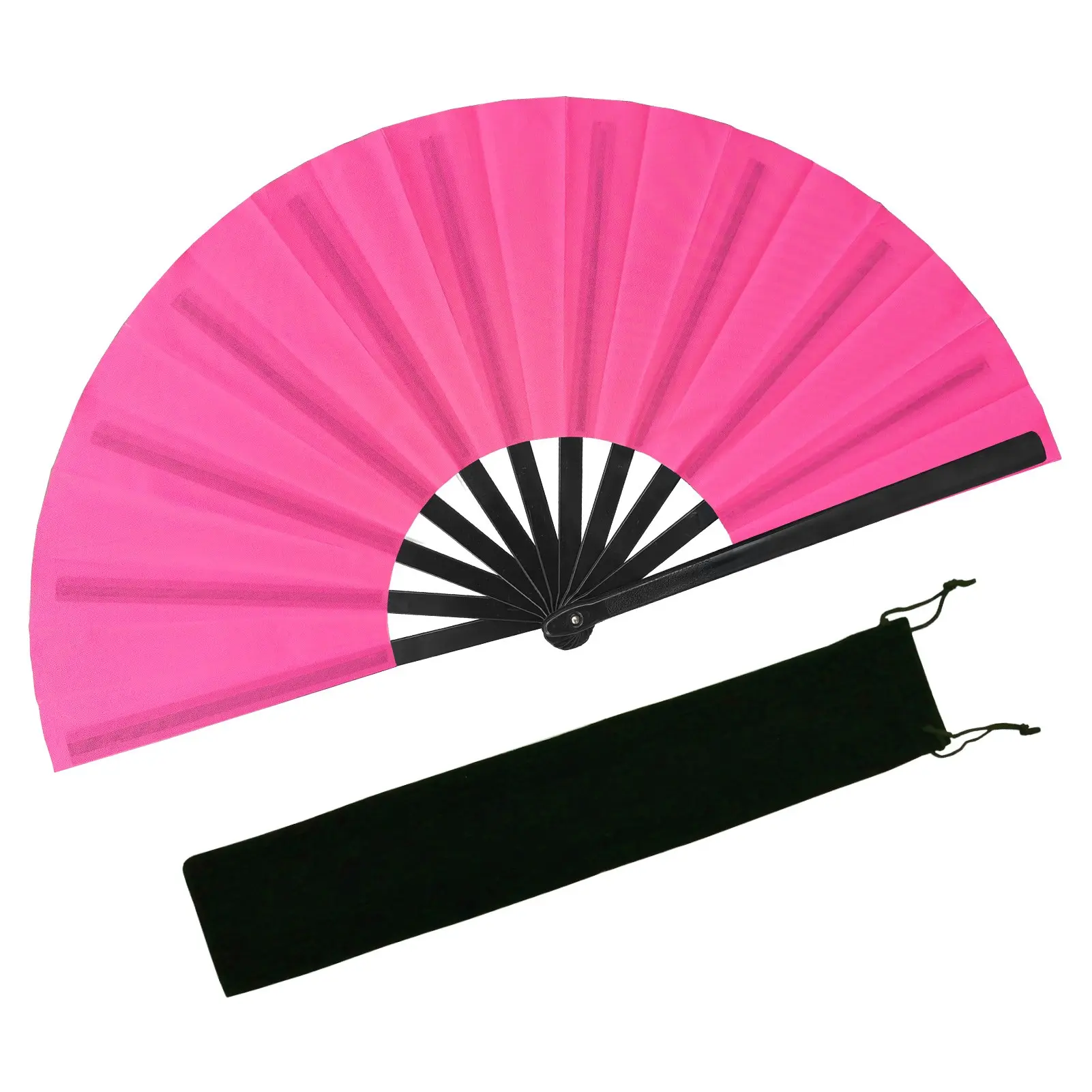 1Pc Classic Large Vintage Folding Hand Fan Multipurpose Portable Kung Fu Fan Chinese Fan Perfect for Performances Home Decor Parties Dancing Gifts