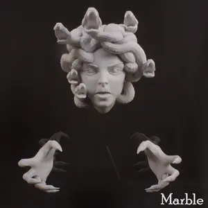 Medusa Wall-Mounted Head and Hands