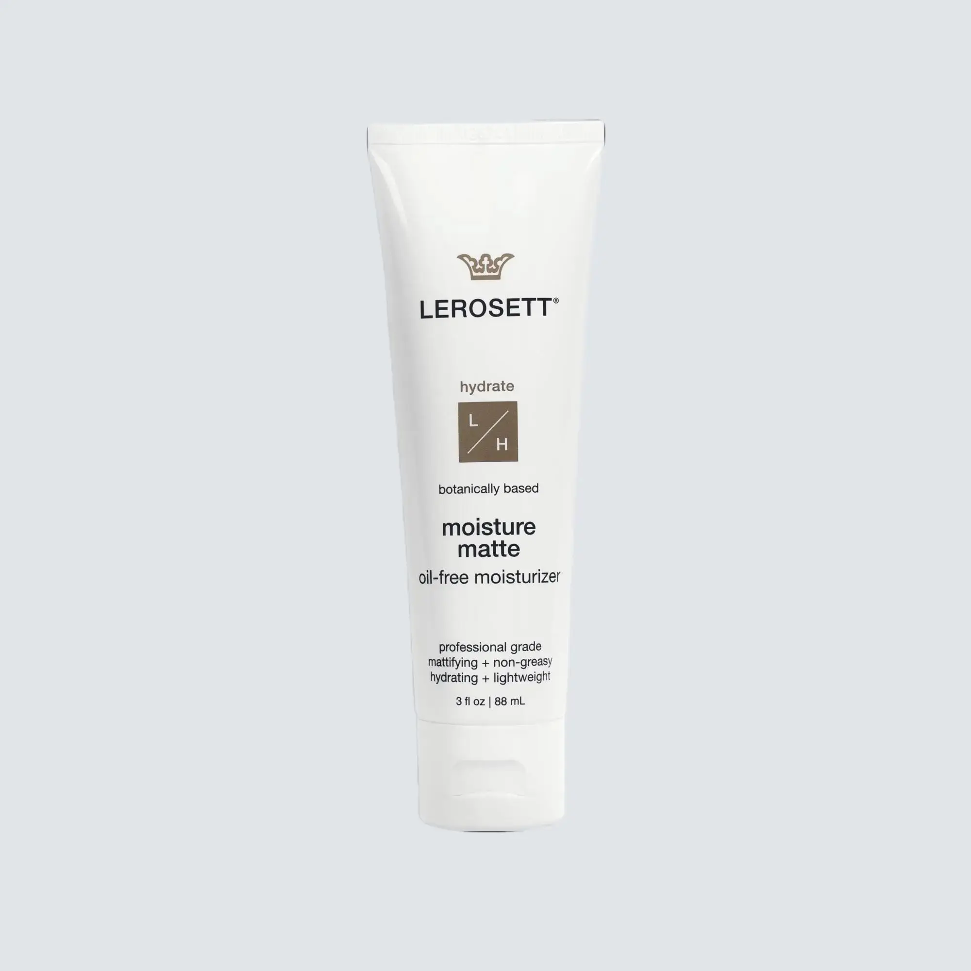 LEROSETT Moisture Matte 3oz – Oil-Free Hydration for Clear, Shine-Free Skin