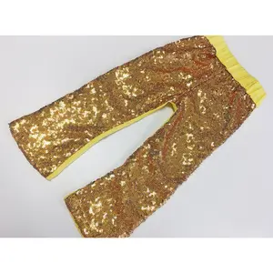 SALE Bold Yellow Sequin Pants