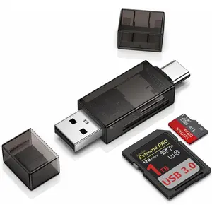 SD Card Reader for iPhone 17/16e/16/16 Pro Max/Plus/15,Samsung S25 Edge S24,iPad,Laptop,PC,MacBook, USB 3.0 Dual Slots USB C to Micro SD Card Adapter Memory Card Reader for SD/Micro SD/SDHC/SDXC/MMC