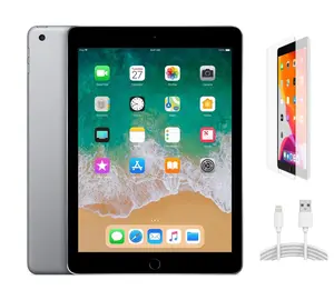 Refurbished Apple iPad 6th Gen WiFi-Acceptable Condition with Tempered Glass Screen Protector & 1 Year Warranty